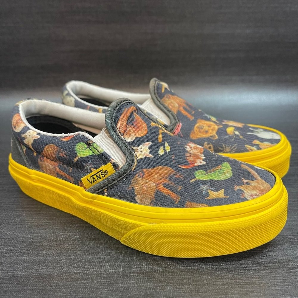 VANS X National Geographic Photoark Youth Kids Size 12 Classic Slip On Shoes - Picture 2 of 12